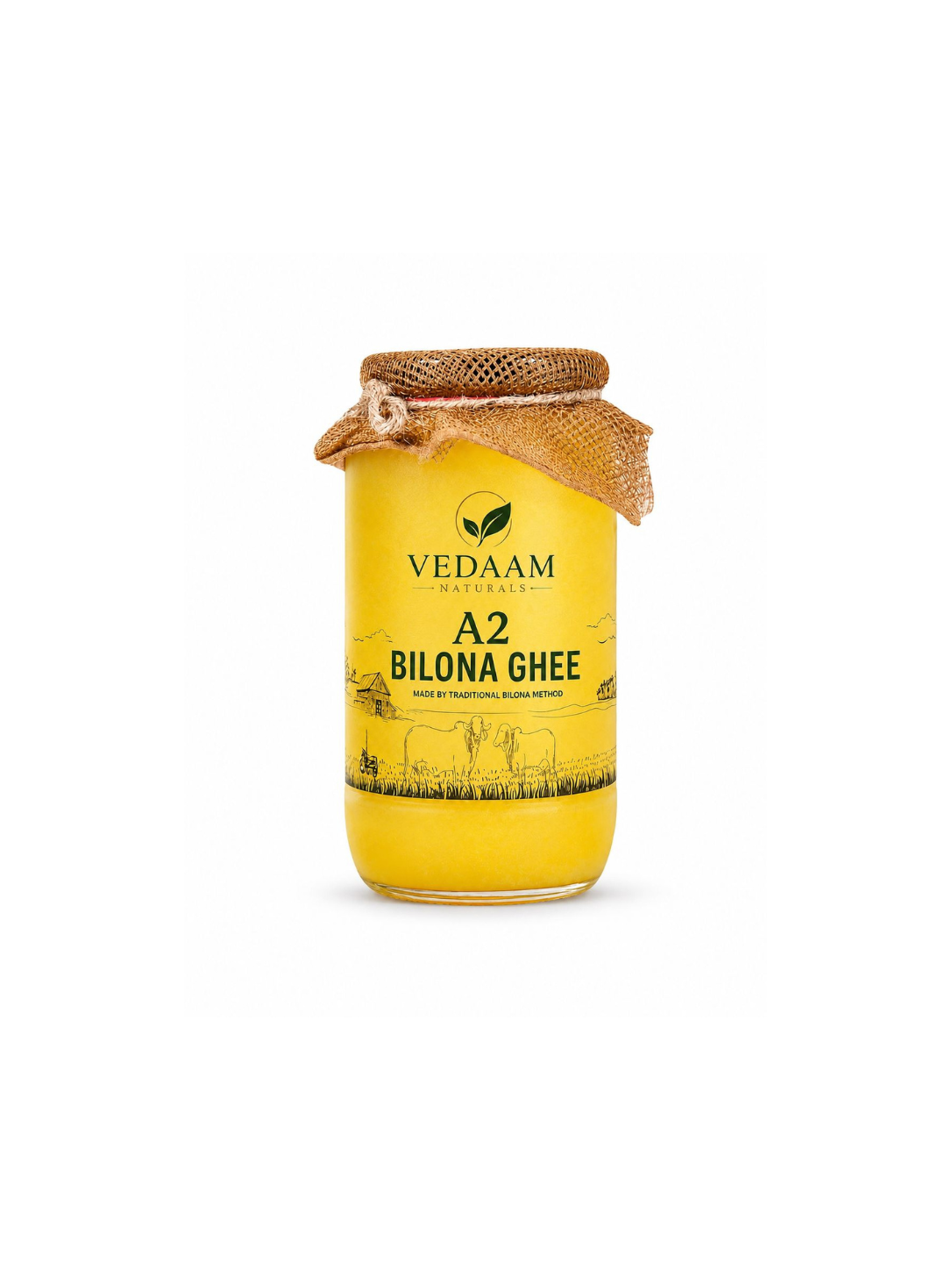 A2 Bilona Ghee - Made From Curd ( 1 Ltr )